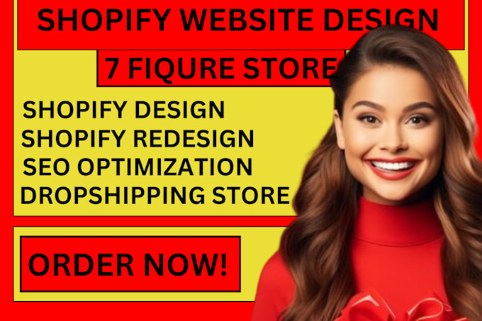 Gig Preview - Shopify website redesign or redesign shopify store or design shopify store