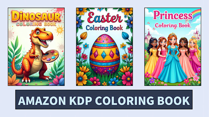 Gig Preview - Design coloring book for amazon KDP