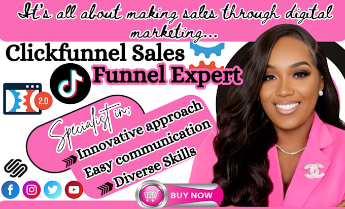 Gig Preview - Clickfunnel sales funnel,clickfunnel landing page,kajabi, funnelish and ghl