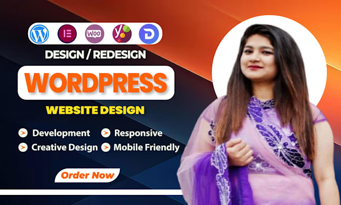 Gig Preview - Responsive wordpress website, fix or edit and design wordpress website