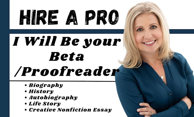 Bestseller - beta read your memoir, autobiography, biography and creative nonfiction essay