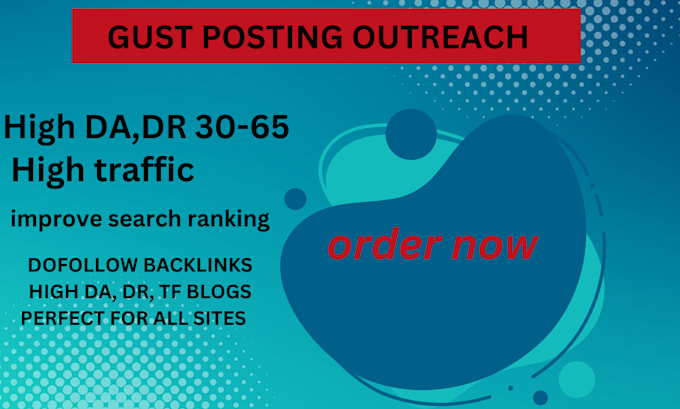 Gig Preview - Write high da guest post backlinks with SEO quality guest posting service