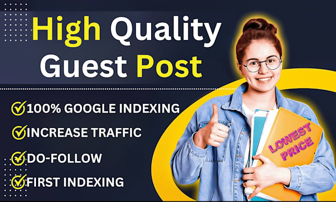 Gig Preview - Do SEO guest posting services for traffic boost