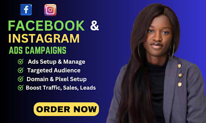 Gig Preview - Setup and manage instagram ads and facebook ads  for your business