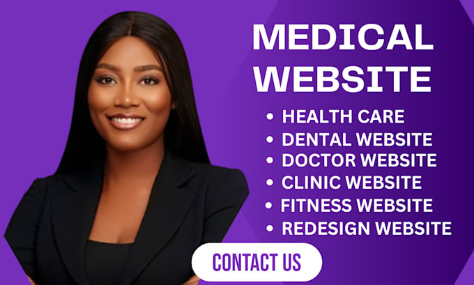 Gig Preview - Design medical website, mental health wellness counseling and therapy website