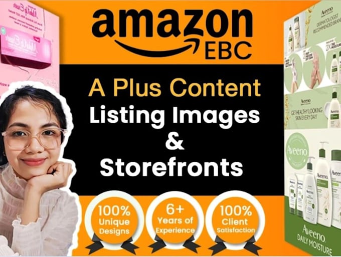 Gig Preview - Design amazon ebc content and fba store setup with product listing images