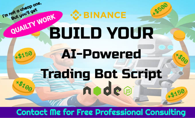 Gig Preview - Ai crypto auto trading bot bitcoin solana binance