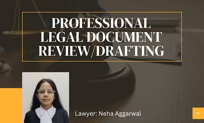 Gig Preview - Help you in reviewing and drafting legal letters and notices