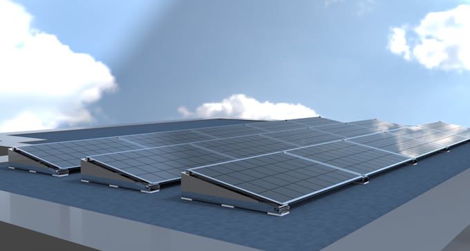 Gig Preview - Do 3d pv solar panel installation video