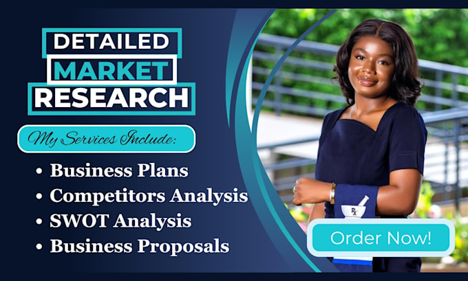 Gig Preview - Conduct a detailed market research business plans competitor and swot analysis