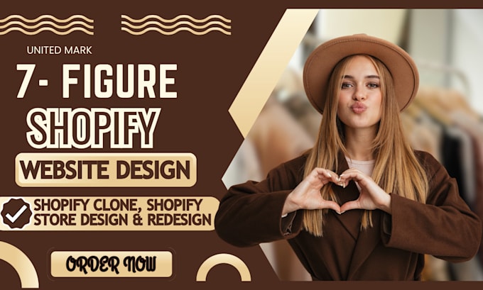 Gig Preview - Design shopify website design shopify clone shopify website store redesign