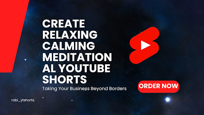 Gig Preview - Create relaxing calming meditational youtube shorts