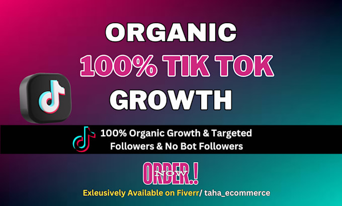 Gig Preview - Do super fast organic tiktok growth to increase followers