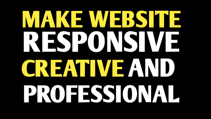 Gig Preview - Design a professional and creative website for you