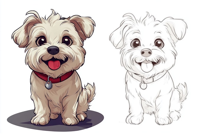 Gig Preview - Draw pet portrait into cartoon