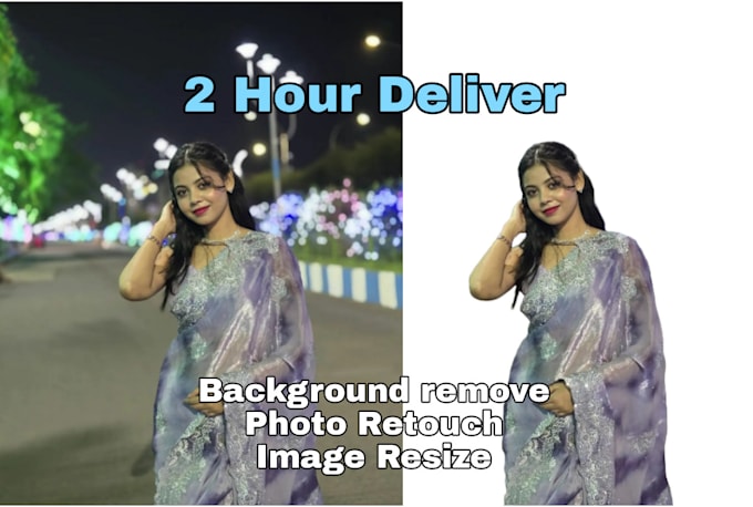 Gig Preview - Do background remove , photo retouch , image resize