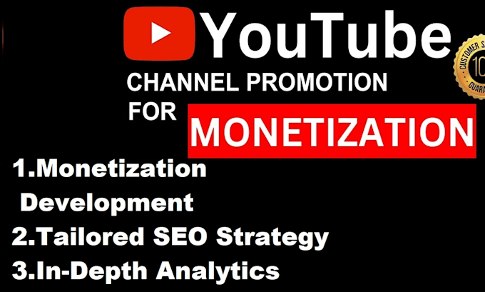 Gig Preview - Do complete youtube channel promotion for monetization