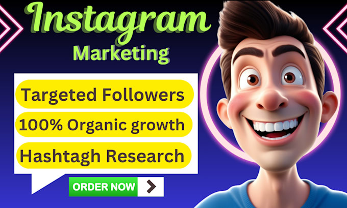 Gig Preview - Professional instagram marketing for fast organic growth