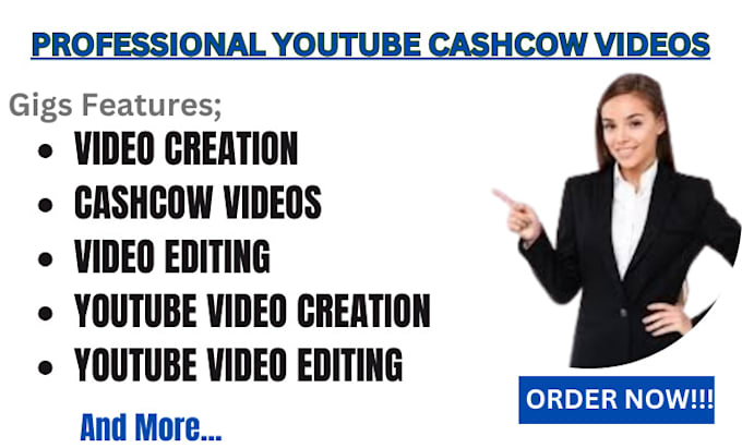 Gig Preview - Create automated cash cow videos, cash cow youtube, cash cow channel