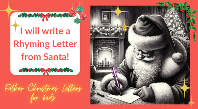 Gig Preview - Write a rhyming letter from santa