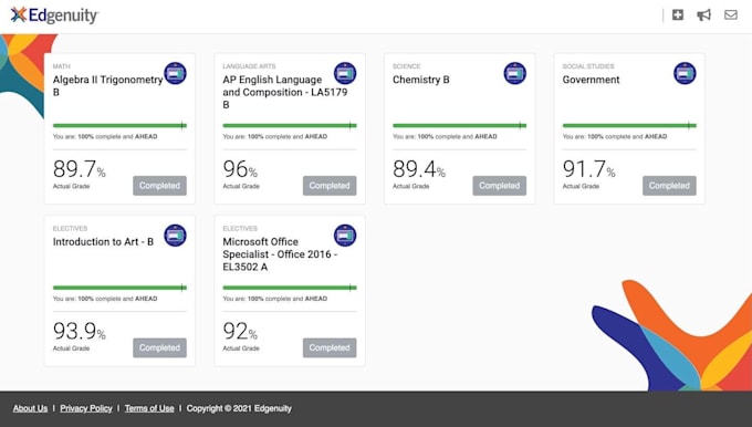 Gig Preview - Guide you in edgenuity classes