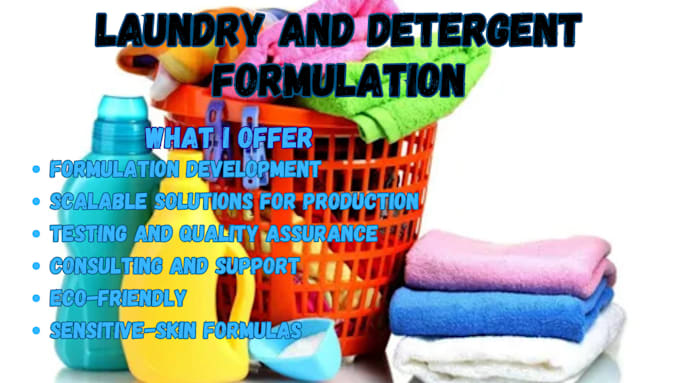 Gig Preview - Formulate your laundry ,detergent ,soap and cleaning agent