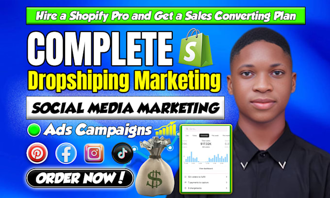 Gig Preview - Boost shopify sales, shopify dropshipping marketing, instagram promotion