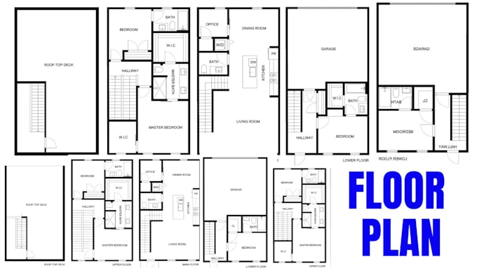 Gig Preview - Design 2d floor plan, 3d floor plan, elevation and rendering