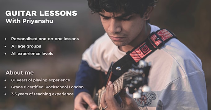 Gig Preview - Teach you acoustic guitar in online lessons