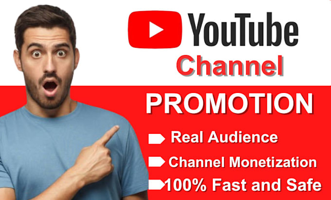 Gig Preview - Do complete youtube channel promotion, video promotion for monetization