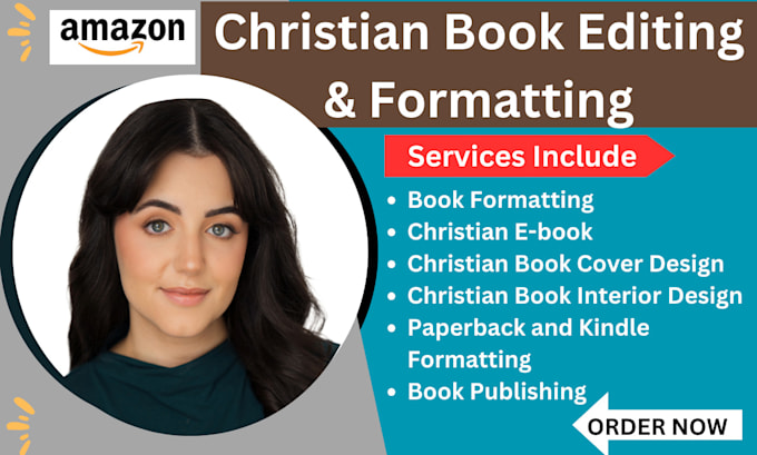 Gig Preview - Do christian book formatting book layout design book interior design for amazon