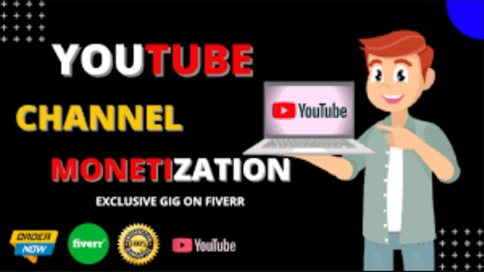 Gig Preview - Do complete youtube channel monetization promotion