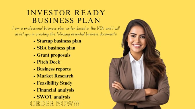 Gig Preview - Write an investor ready business plan for startups