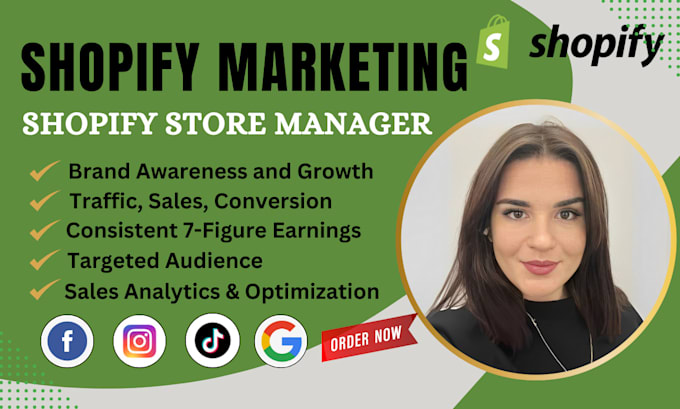 Gig Preview - Boost shopify sales, shopify marketing, ecommerce marketing or shopify promotion