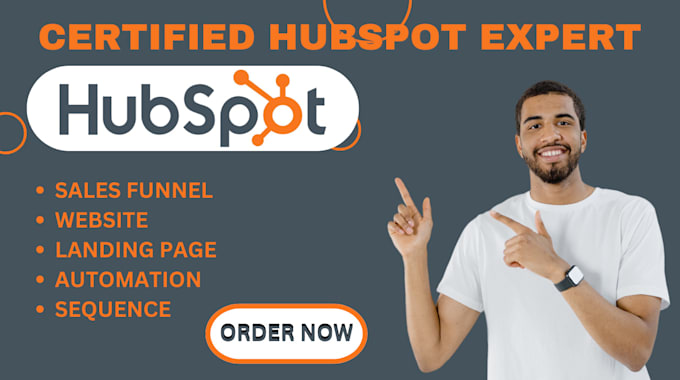 Gig Preview - Be your hubspot expert for CRM setup, website, and marketing automation