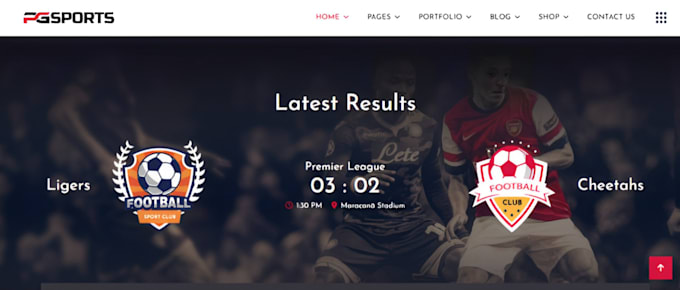 Gig Preview - Football academy website ,soccer website, footballer website