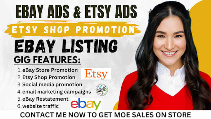 Gig Preview - Increase organic website traffic etsy store etsy shop promotion ebay promotion