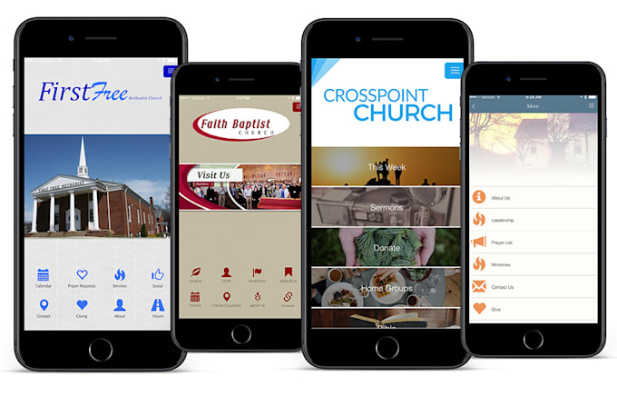 Gig Preview - Build engaging church app, bible app,minstry,prayer time app for android and ios