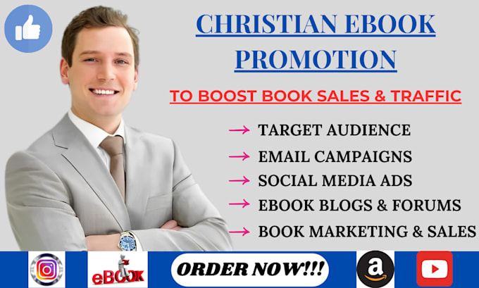 Gig Preview - Do organic christian book promotion christian ebook marketing amazon kindle