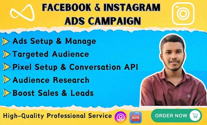 Gig Preview - Launch your facebook and instagram  ad campaigns,meta ads manager