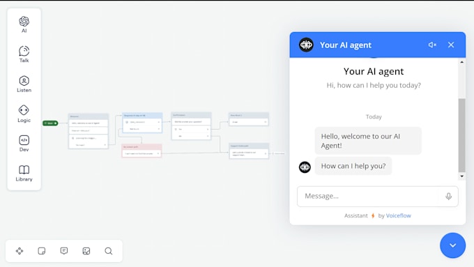 Gig Preview - Make a custom customer support chatbot for your needs