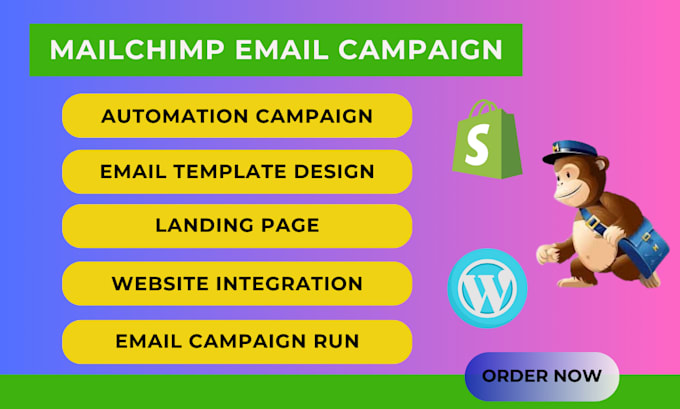 Gig Preview - Complete mailchimp email campaign and automation