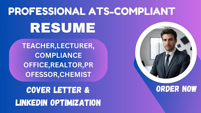 Gig Preview - Provide professional ats resume writing and cover letter service