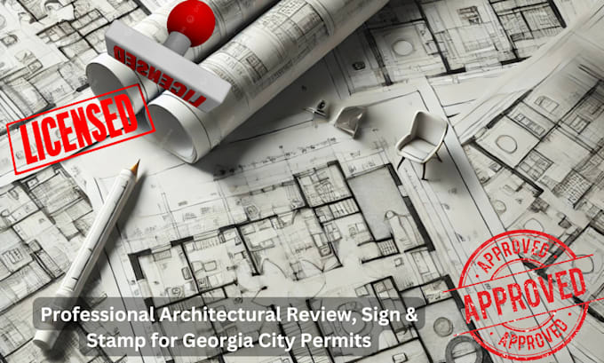 Bestseller - do architectural drawing review, sign and stamp for georgia city permits