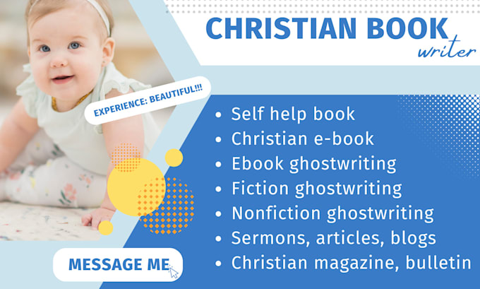 Gig Preview - Ghostwrite christian ebook self help ebook fiction nonfiction christian writer