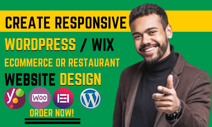 Bestseller - create wordpress restaurant ecommerce website wix online store online ordering