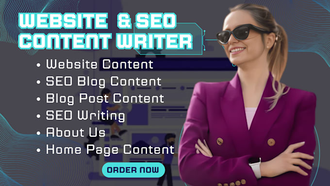 Gig Preview - Write website content and seo blog content , copy writing, and content writer