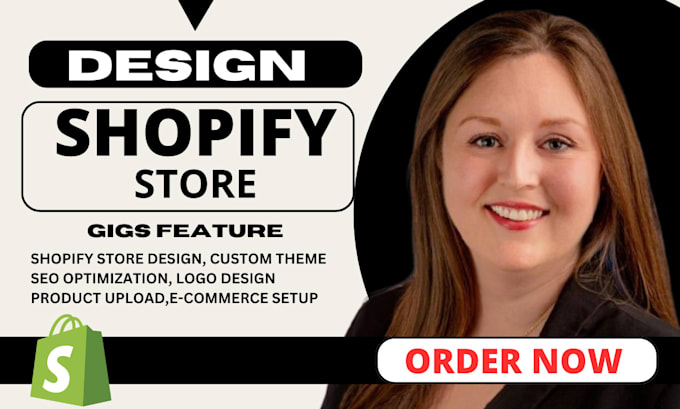 Gig Preview - Creat a shopify website shopify design and redesign shopify dropshipping store