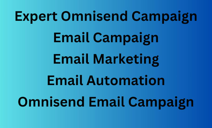 Gig Preview - Setup omnisend email campaign, email automation to boost your shopify store sale