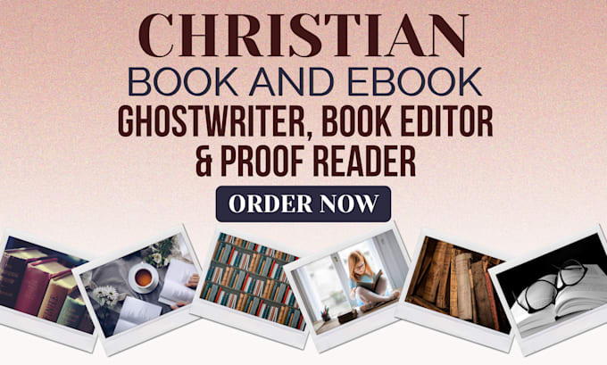 Gig Preview - Be your christian ghostwriter self help book and ebook proofreader book editing